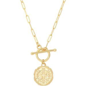 Elegant Gold Toggle Necklace